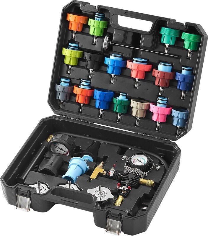 Mophorn - vevor 28-teiliges Kühlerkühlmittel-Druckprüfer-Set Abdrückgerät, Abdrücken Tester Kühlwasser Befüllgerät, Kühl...