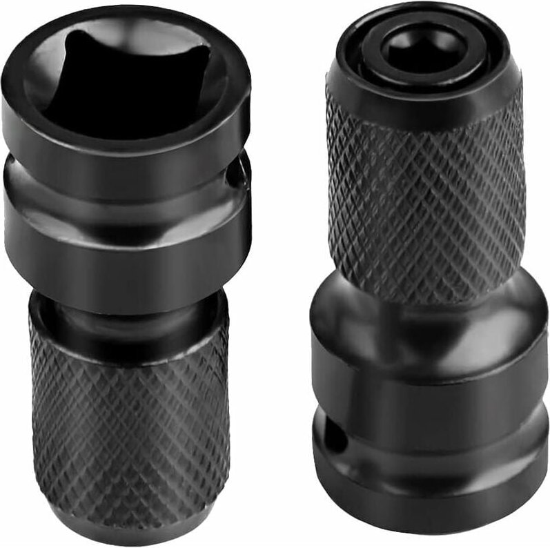 Schlagschrauber-Bit, 1/2-Zoll-Vierkant- auf 1/4-Zoll-Sechskant-Steckschlüssel-Adapter, für Schlagschrauber-Ratschenschlü...