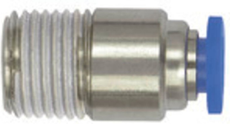 Riegler - Gerade Steckverschraubung »Blaue Serie« mini, rund, r 1/8