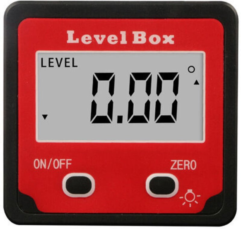 Digitaler Neigungsmesser 2 Tasten Mini digitaler Neigungsmesser rot