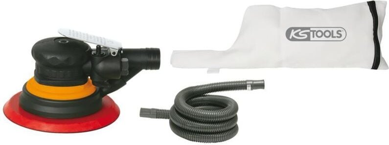 Ks Tools Feinschliff-Druckluft-Excenterschleifer mit Staubabsaugung