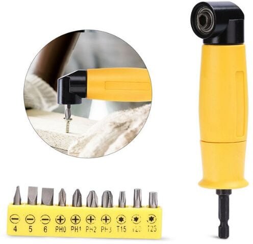 Rechtwinkliger Adapter, starker Magnet, Schraubendreher-Verlängerungsgriff in Standardgröße, einfach auszutauschen, hohe...