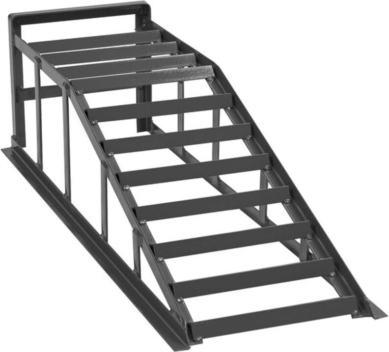 2x Grau Auffahrrampe Rampe PKW 265er Räder extra breit 2000 kg pro Paar