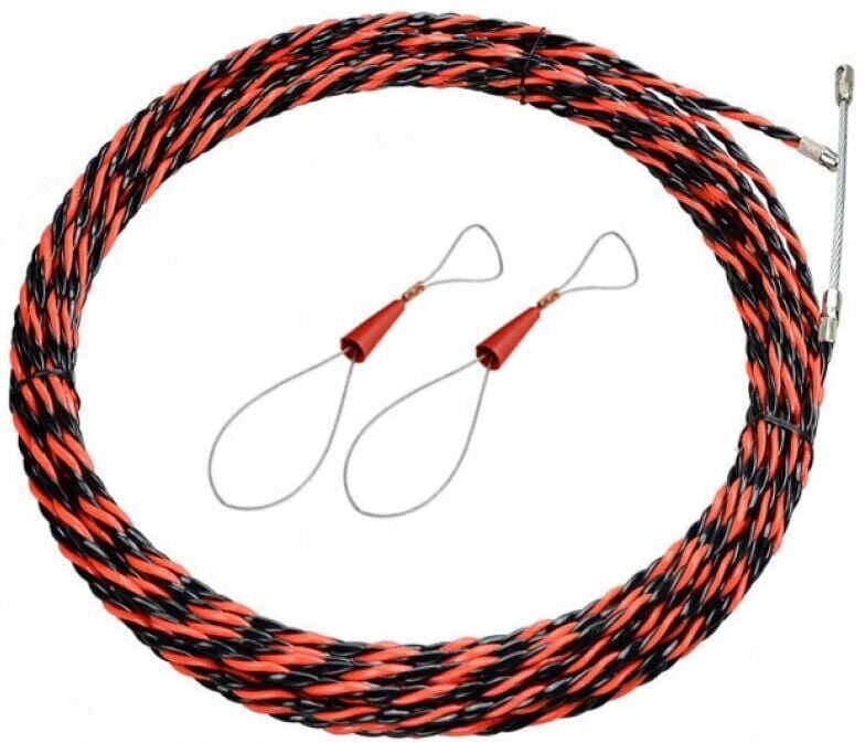 Drahtziehstift für Elektriker, Durchmesser 5 mm, 50 Meter, einziehbare Halterung, Angelschnurzieher kann gezogen und ver...