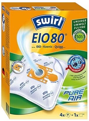 EIO80 AirSpace Staubsaugerbeutel 4 St. - Swirl
