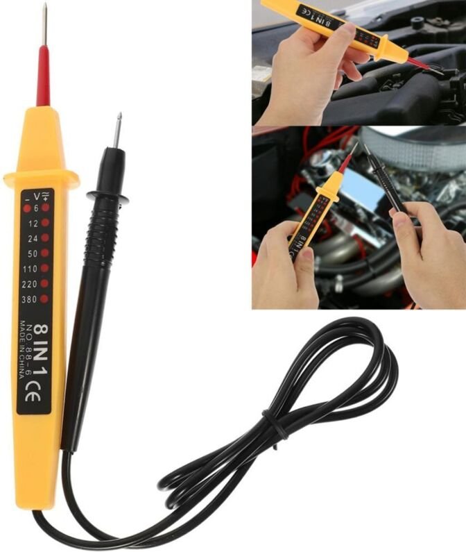 8-in-1-Schaltkreisprüfer, Multifunktions-Spannungsprüfer, Durchgangsprüfstift, 6V-380V-Spannungsmessgerät für die Prüfun...