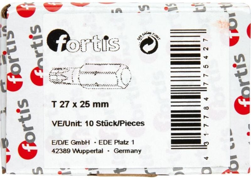 Thumbnail - Bit zähhart 1/4' DIN3126 C6,3 T27x25mm 10er Pack Fortis