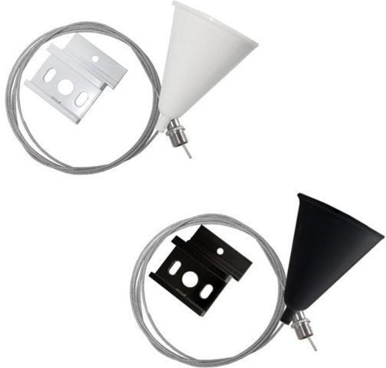 Aufhängeset für 3-Phasenstromschienen Weiß