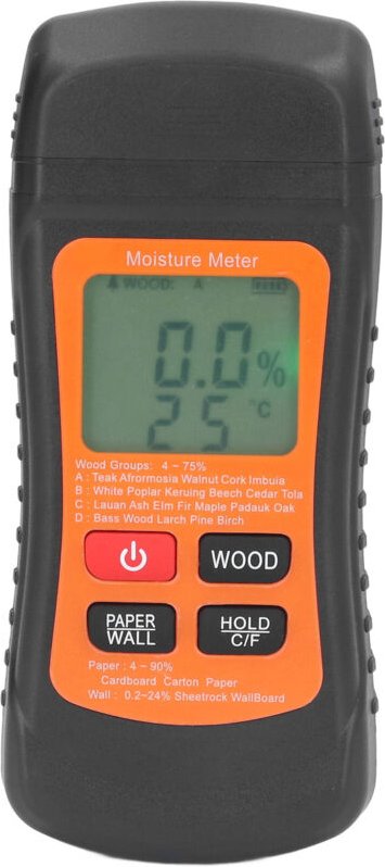 【Feuchtigkeitsmesser】Intelligentes digitales Nadelhygrometer für Holz – Grünes LCD-Display mit einem Messbereich von -20...
