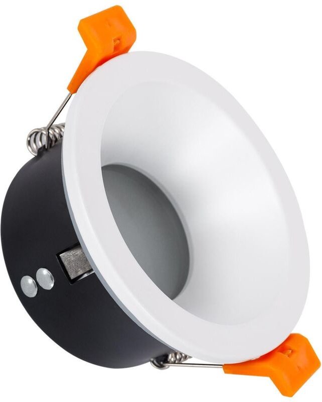 Efectoled - Downlight-Ring Rund IP65 für LED-Glühbirne GU10 Schnitt Ø75 mm Weiß