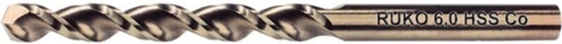 10x Spiralbohrer din 338 utl 3000 HSSE-Co 5 ø 6 mm - 229060 - Ruko