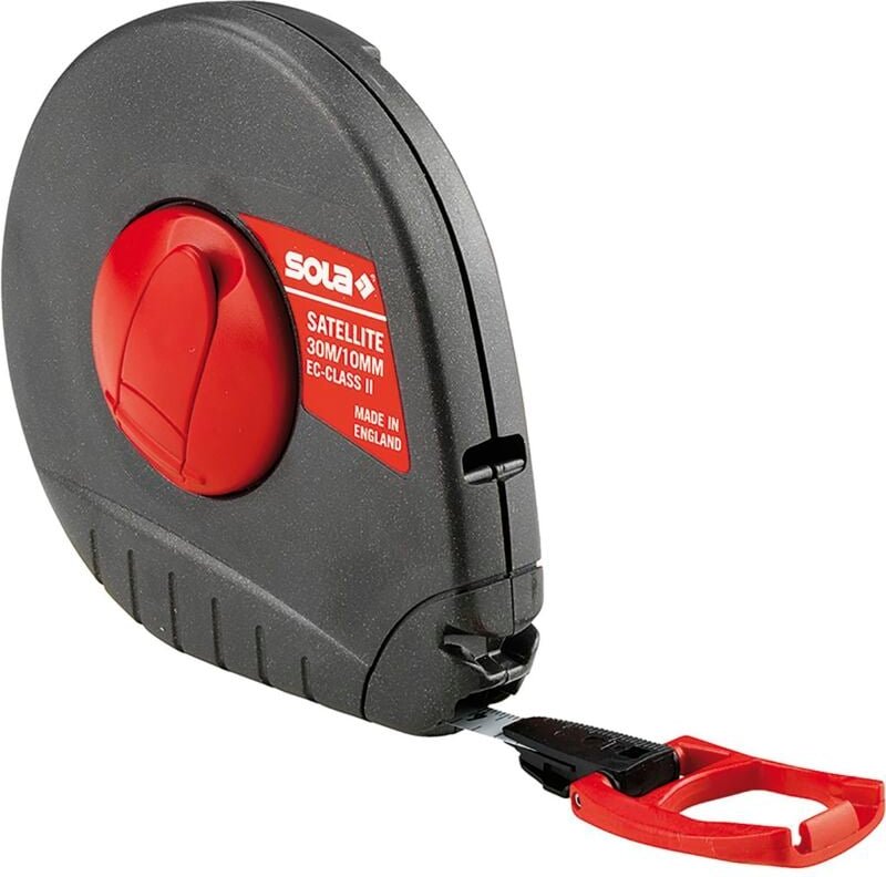 Stahlmaßband Satellite 30 m EG-Prüfzeichen Genauigkeit ii - Sola