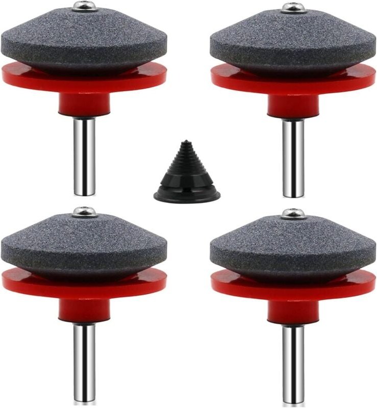 Aiperq - Stück Universal-Rasenmäher-Messerschärfer, Rasenmäher-Schärfer, Rasenmäher-Zubehör mit 1 Stück Messer-Ausgleich...