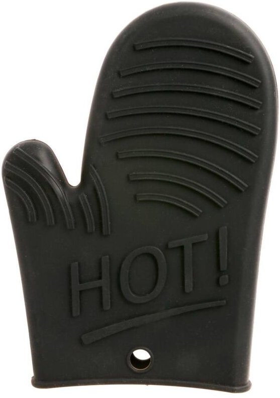 JJA - Silikon Küchenhandschuhe, Farbe schwarz - Secret de Gourmet