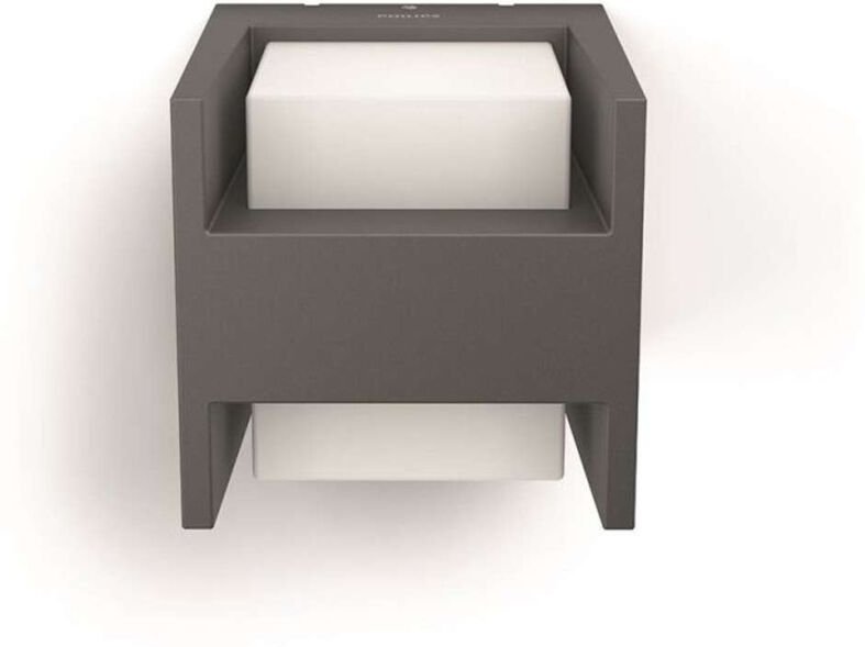 MyGarden - LED-Wandleuchte für den Außenbereich 13x13 cm, 2700 k, 4,5 w, Anthrazit 915005193701 - Philips