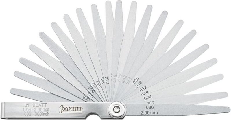 Präzisions-Fühlerlehre 21 Blatt 0,05-2,0 mm Stahl - Forum