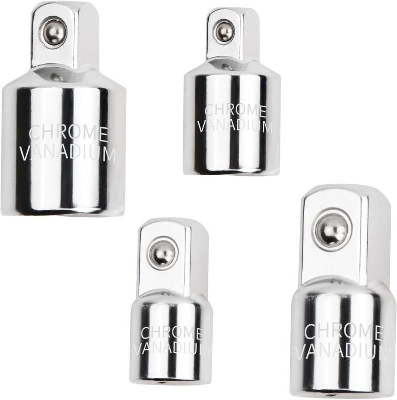 4-teiliges Steckschlüssel-Adapterset, Ratschen-Steckschlüsseladapter, 1/4" auf 3/8", 3/8" auf 1/4", 3/8" auf 1/2", 1/2" ...