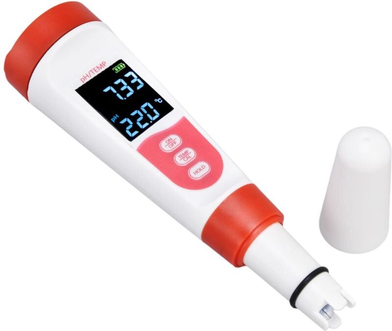 Wasserqualitätsmessgerät, pH-Tester, robustes ABS-Material, LCD-Anzeige für genaue Messungen, vielseitig einsetzbar in L...