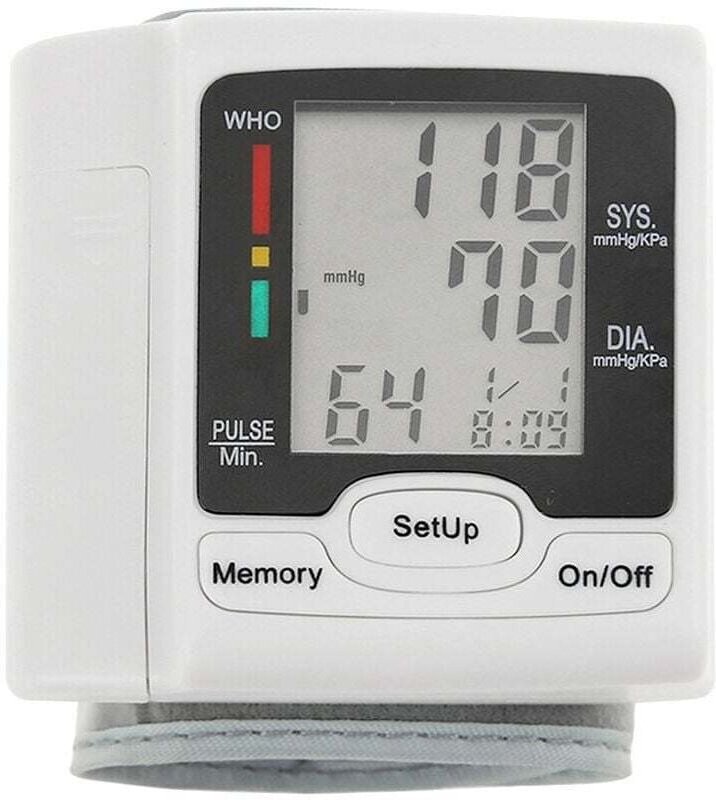 Thumbnail - Automatisches Handgelenk-Blutdruckmessgerät, Blutdruckmessgerät, LCD-Digitalanzeige, medizinischer Heimgebrauch zur Mess...