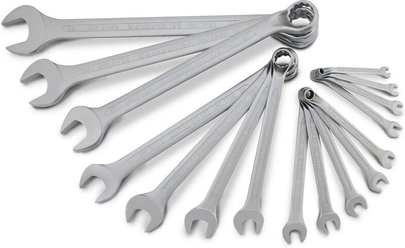 Ringmaulschlüssel-Satz, b, 12-tlg., 8-19 m
