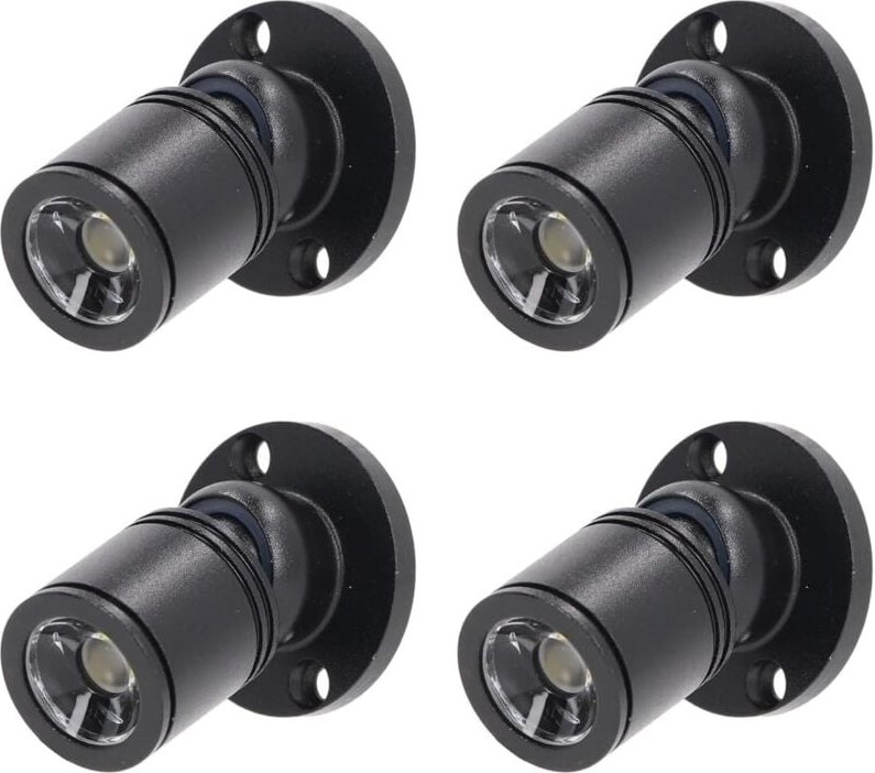 Cyslmuk - Mini-LED-Strahler, Mini-Deckeneinbaustrahler, 1 w, mit Treiber, 100–265 v ac, für Zuhause/Weinschrank/Schmucks...