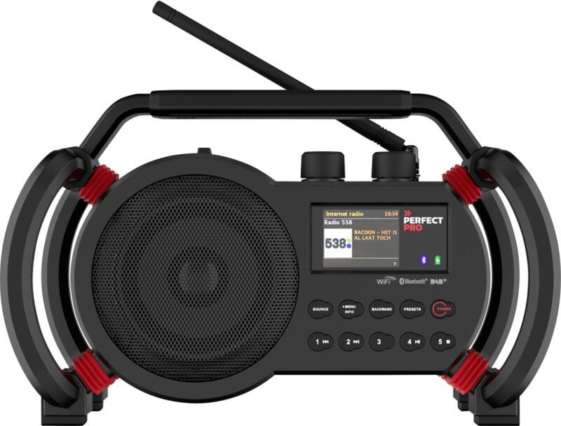 NetBox Baustellenradio Internet, dab+, ukw aux, Bluetooth®, dab+, Internetradio, ukw, usb - Perfectpro