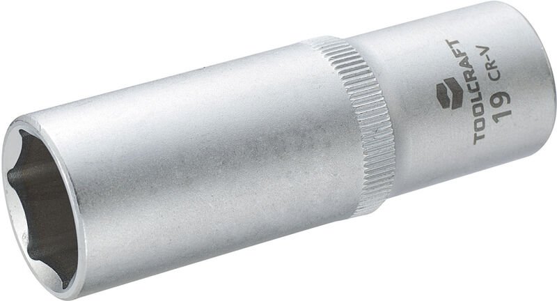 Toolcraft - 816184 Außen-Sechskant Steckschlüsseleinsatz 19 mm 1/2' (12.5 mm)