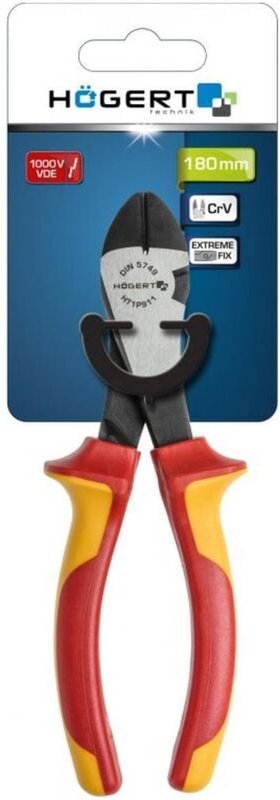 Högert Seitenschneider 180 mm, 1000 V, VDE