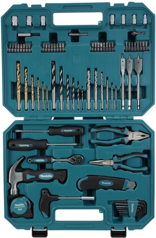 Thumbnail - Verstärkter Werkzeugkasten - 80 Zubehörteile Makita E-15104
