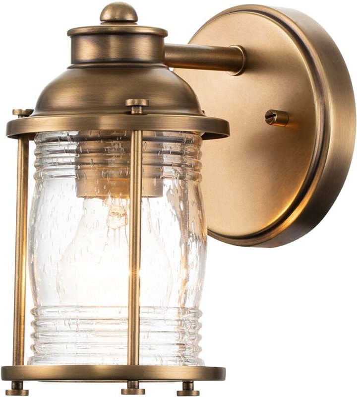 Thumbnail - Wandlaterne ashland bay in Messing für Badezimmer & Wohnraum, Höhe 21cm