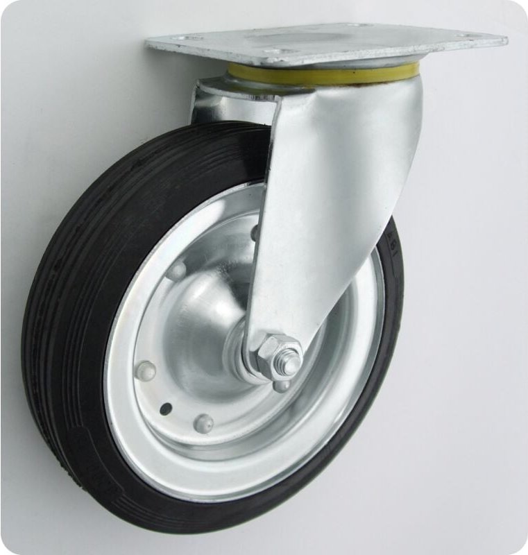 Metall-Gummi-Rad 200mm Drehgehäuse 62 - Kl200 Skr