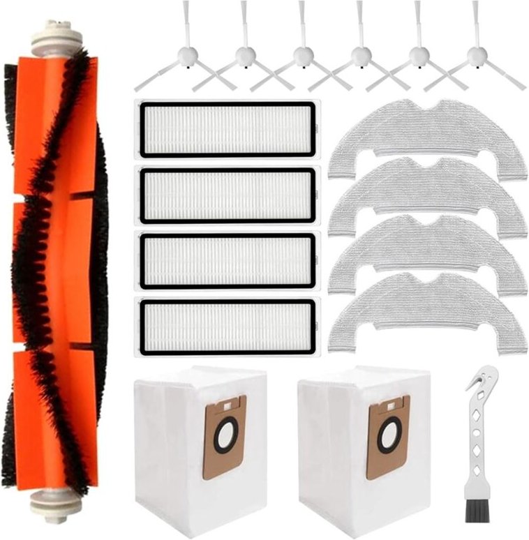 Zubehörersatz für Bot Z10 Pro / D10 Plus L10 Staubsauger, Rollenbürste, Filter, Seitenbürsten