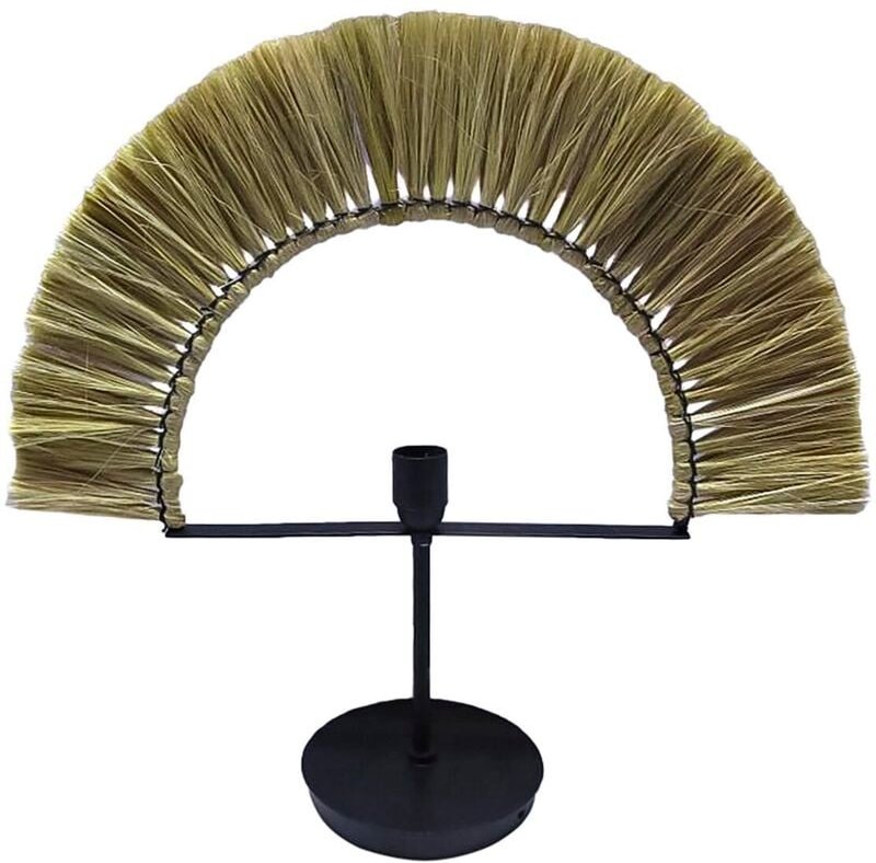 Jute Iron Table Lampe 57x17x52 natürlicher Jute Eisen mehrfarbiger Farbmaterial Familienfamilie Tischlampen