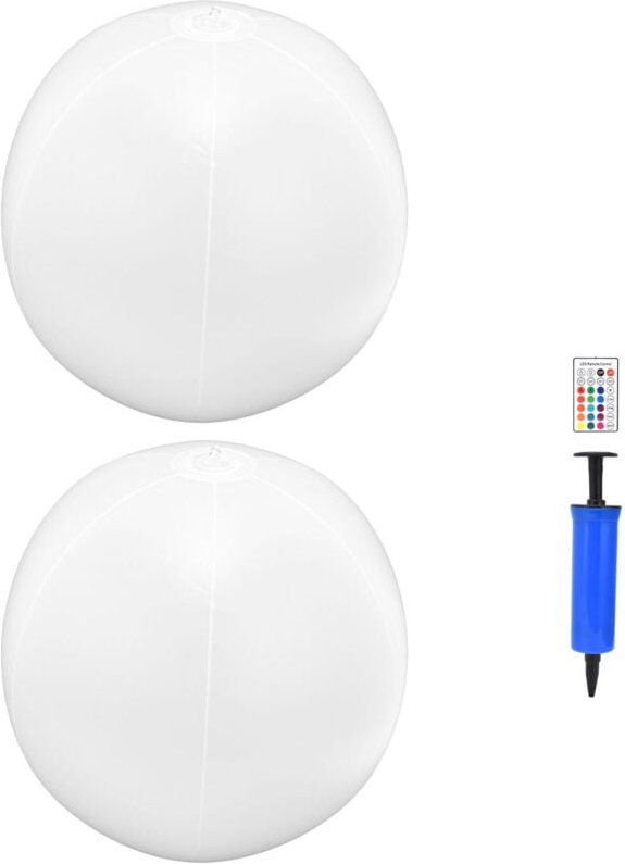 2pcs led Solar Floating Ball Light mit Fernbedienung 16Color rgbw Dekorative Lampe für den Outdoor - Eosnow