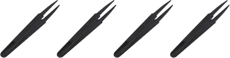4X Schwarz Kunststoff Anti Pinzette Reparatur Werkzeug