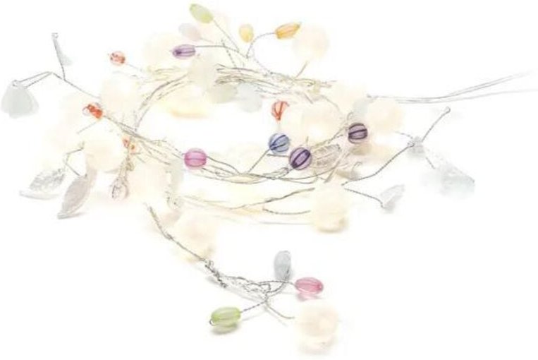 Konstsmide LED Lichterkette grüne Blätter und Beeren 1,80 m warmweiß mit Timer Lichterkette