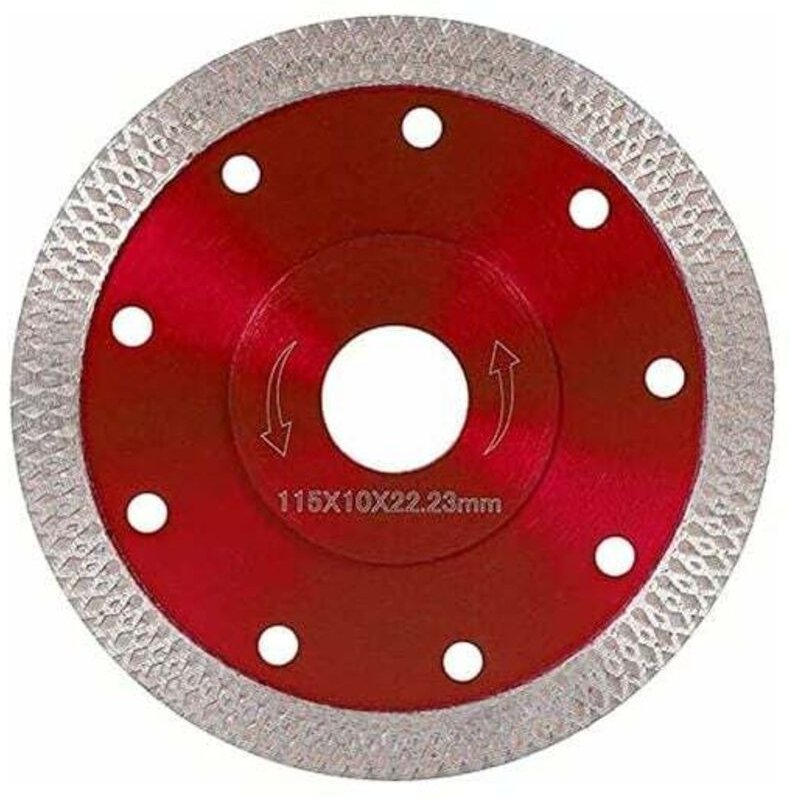 115 mm Diamant-Sägeblatt, superdünne kreisförmige Turboscheibe für Winkelschleifer, zum Schneiden von Porzellan, Fliesen...