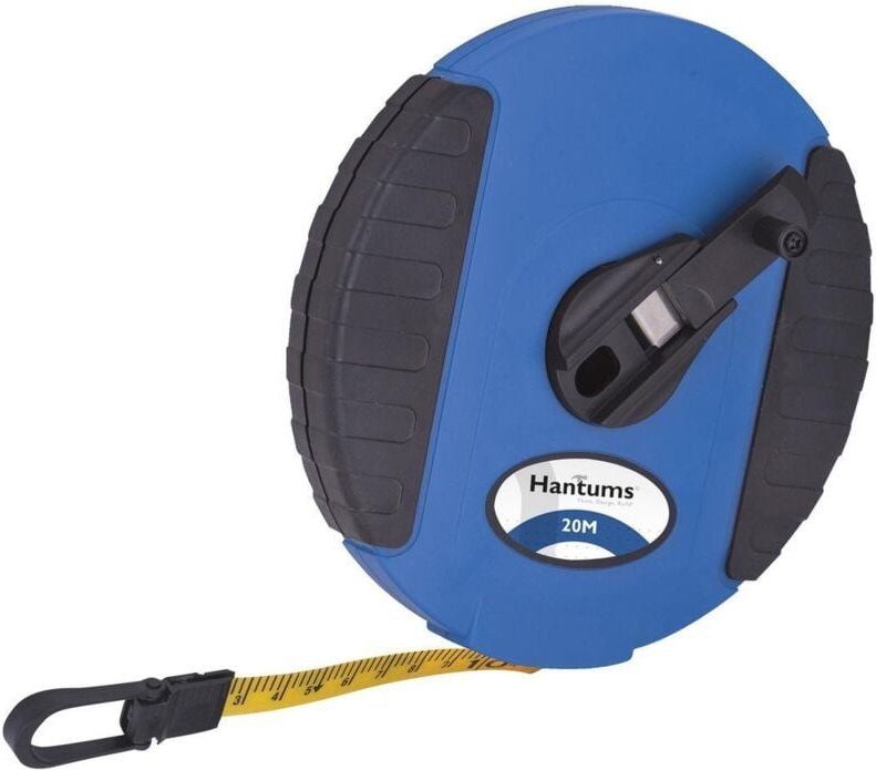 Leicht zu sammelndes Maßband 13mm x 20m aus abs und Glasfaser in Blau und Schwarz