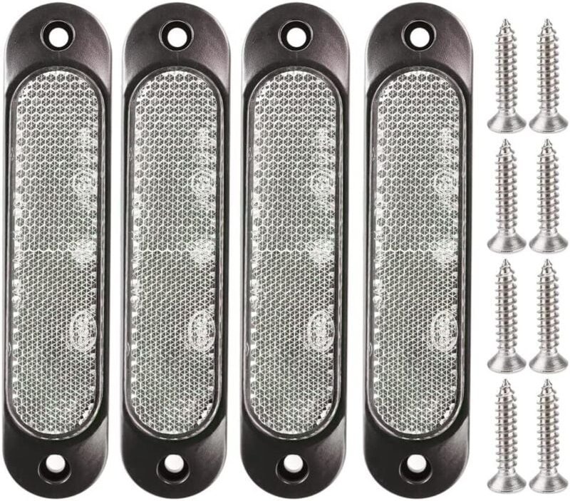 4 Stück weiße 12 V-24 V Seitenmarkierungsleuchten vorne, 27 LEDs für Anhänger, LKW, LED-Rückmarkierungsleuchten für Anhä...