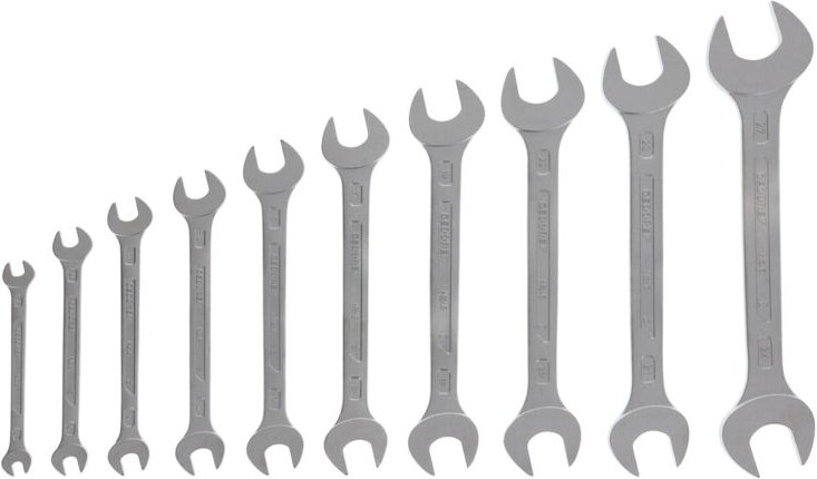 Gedore - 6077540 Doppel-Maulschlüssel-Satz 10teilig Schlüsselweite (Metrisch) 6 - 27 mm