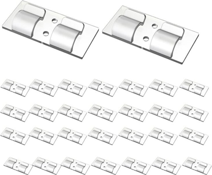 Haken für Lichterketten im Freien, 30 StüCk, Transparente Lichtklammern, Robuste Lichthaken Innen- und AußEnbereich