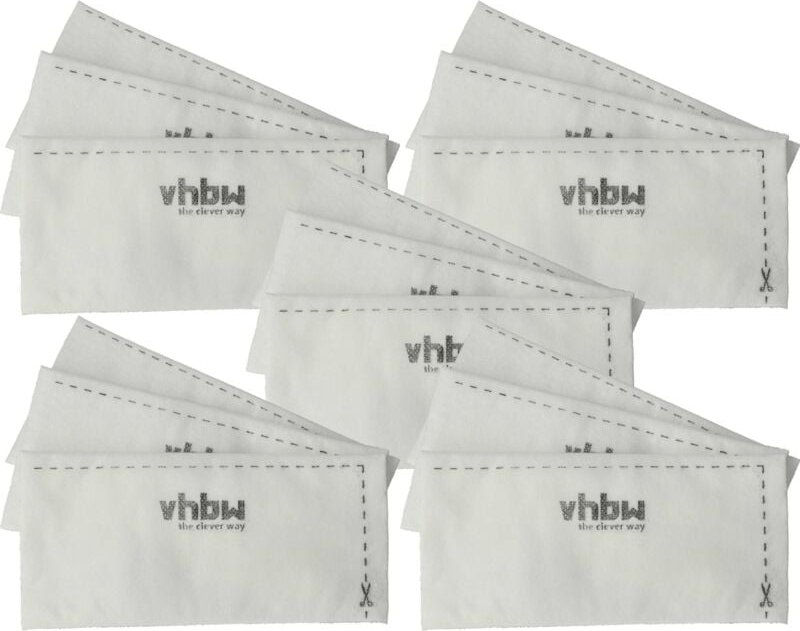vhbw 15x Staubsaugerfilter kompatibel mit Miele S 2000 - S 2999, S 242 - S 256i, S 227 - S 240i Staubsauger - Abluftfilt...