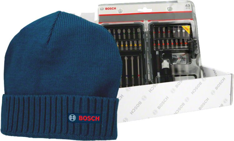 Schrauberbit-Set 43-tlg. inkl Beanie - Bosch