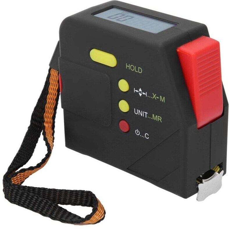 Digitales Maßband, 5 m, elektronisches Maßband, tragbares Lineal für die Holzbearbeitung mit LCD-Display – 1 Stück