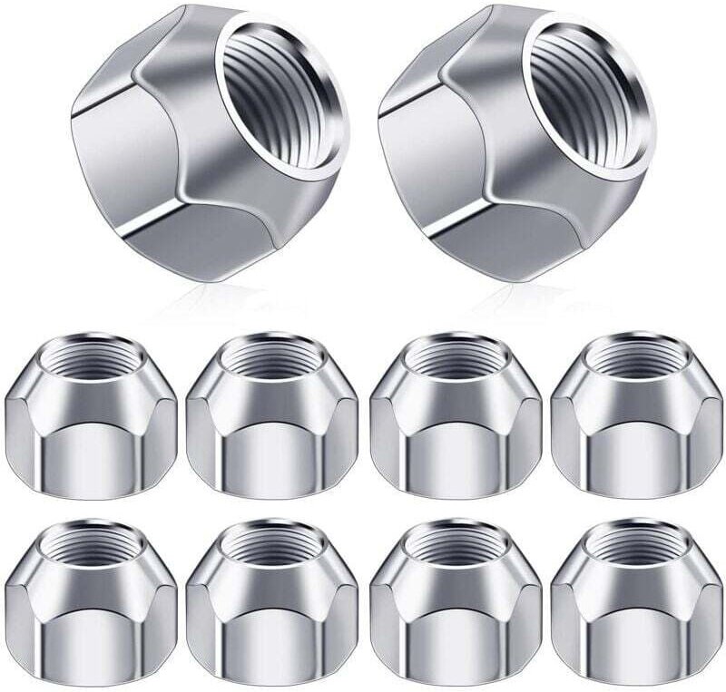 10 Stück M10 Anhänger Radmuttern, Reifen Radmuttern Hutmuttern