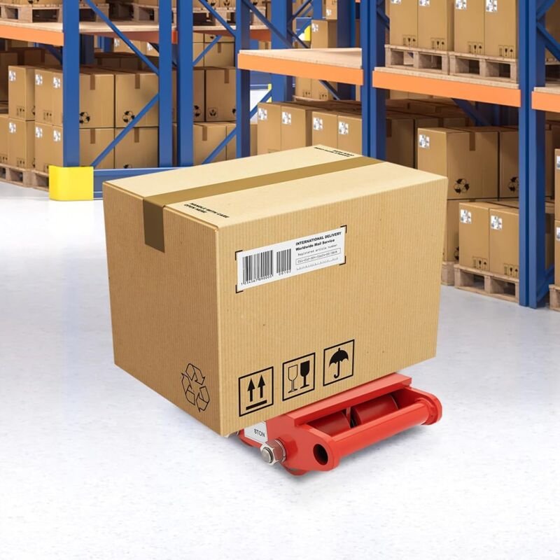 Panzerrollen 8T Transportfahrwerk Schwerlastrollen 360° Drehbar Transportroller mit 6 PU-Roller, Möbelroller Schwerlastr...