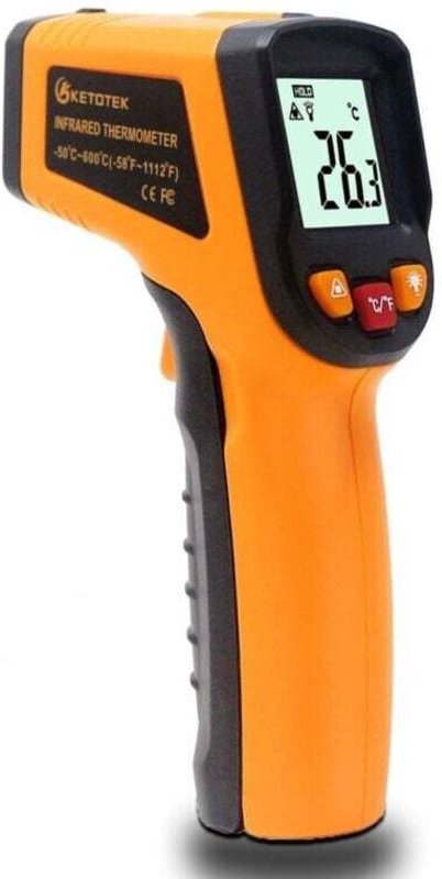XVX - Infrarot-Laserthermometer-Pistole, digitales Thermometer, -50–600 °c, Laser-Punktpistole, professioneller Lebensmi...