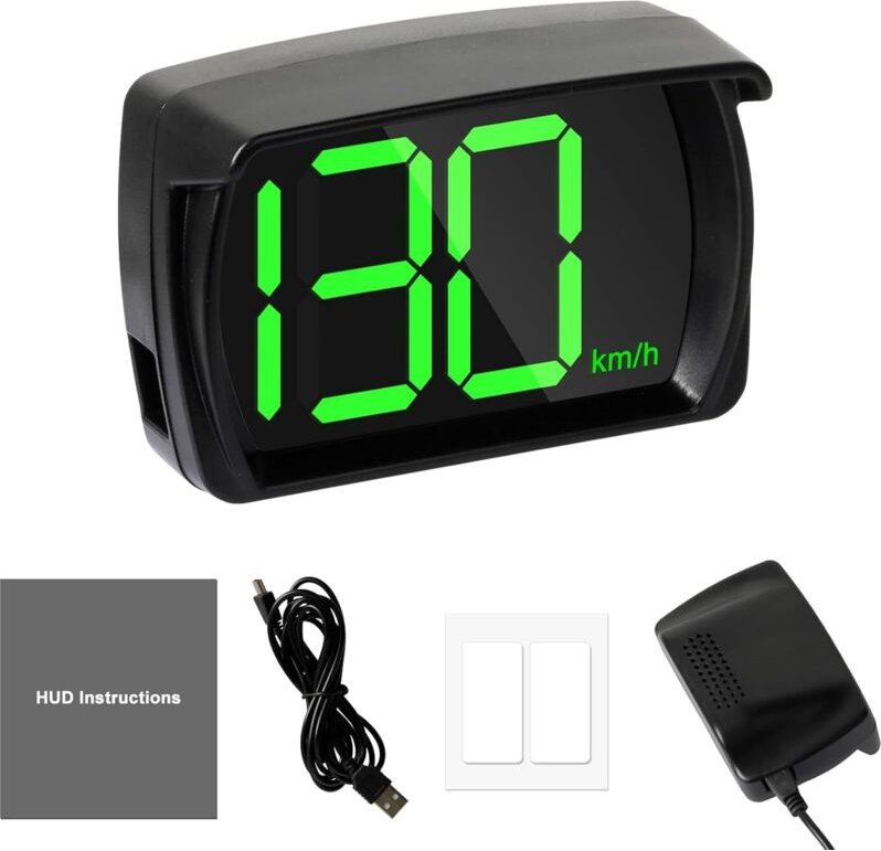 Intelligenter GPS-HUD-Tachometer, digitaler GPS-Tachometer (km/h), 360°-LED-Digitalgeschwindigkeitsanzeige, für Fahrrad,...