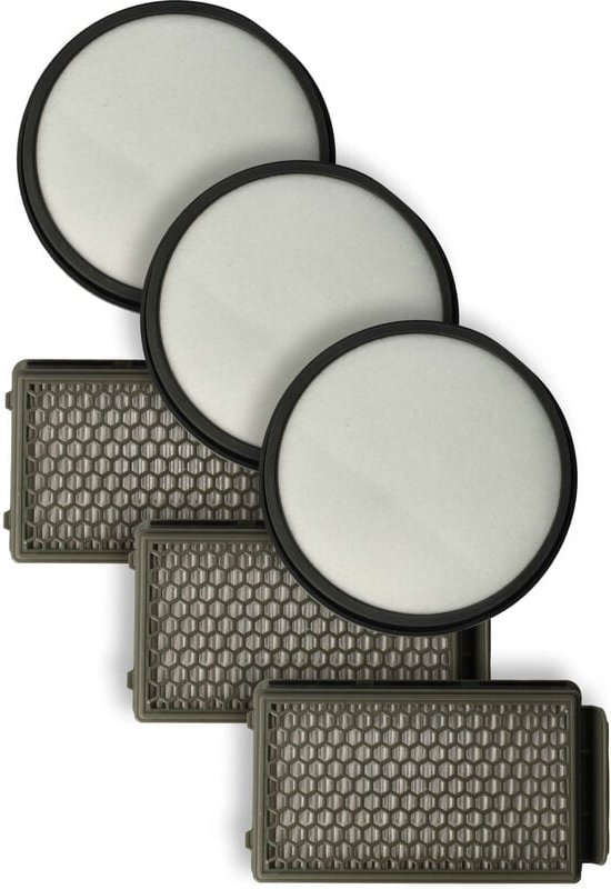 Filter-Set kompatibel mit Rowenta RO3731EA, RO3753EA, RO3786EA, RO3718EA, RO3724EA, RO3798EA - 6x Filter (HEPA-Filter, V...