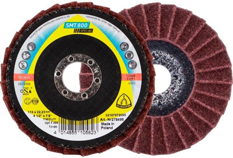 Vliesmopteller smt 800 Special, gewölbt 115 mm Medium